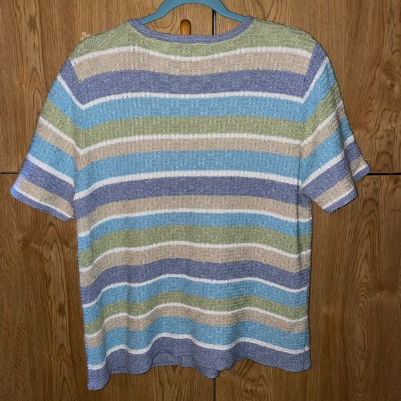 alfred dunner short sleeve knit top - Picture 3 of 7